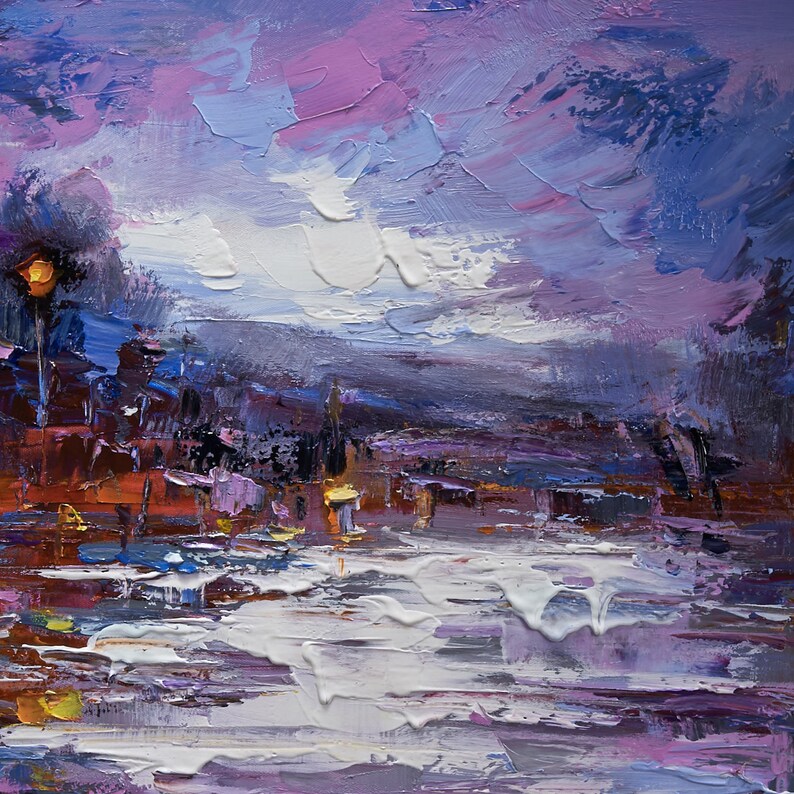 Contemporary wall art Modern Textured PaintingImpasto Etsy