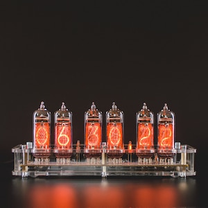 Authentic Nixie Tube Clock | Replaceable Nixie Tubes | Temperature Sensor | Alarm Clock | High Precision | Made in Ukraine