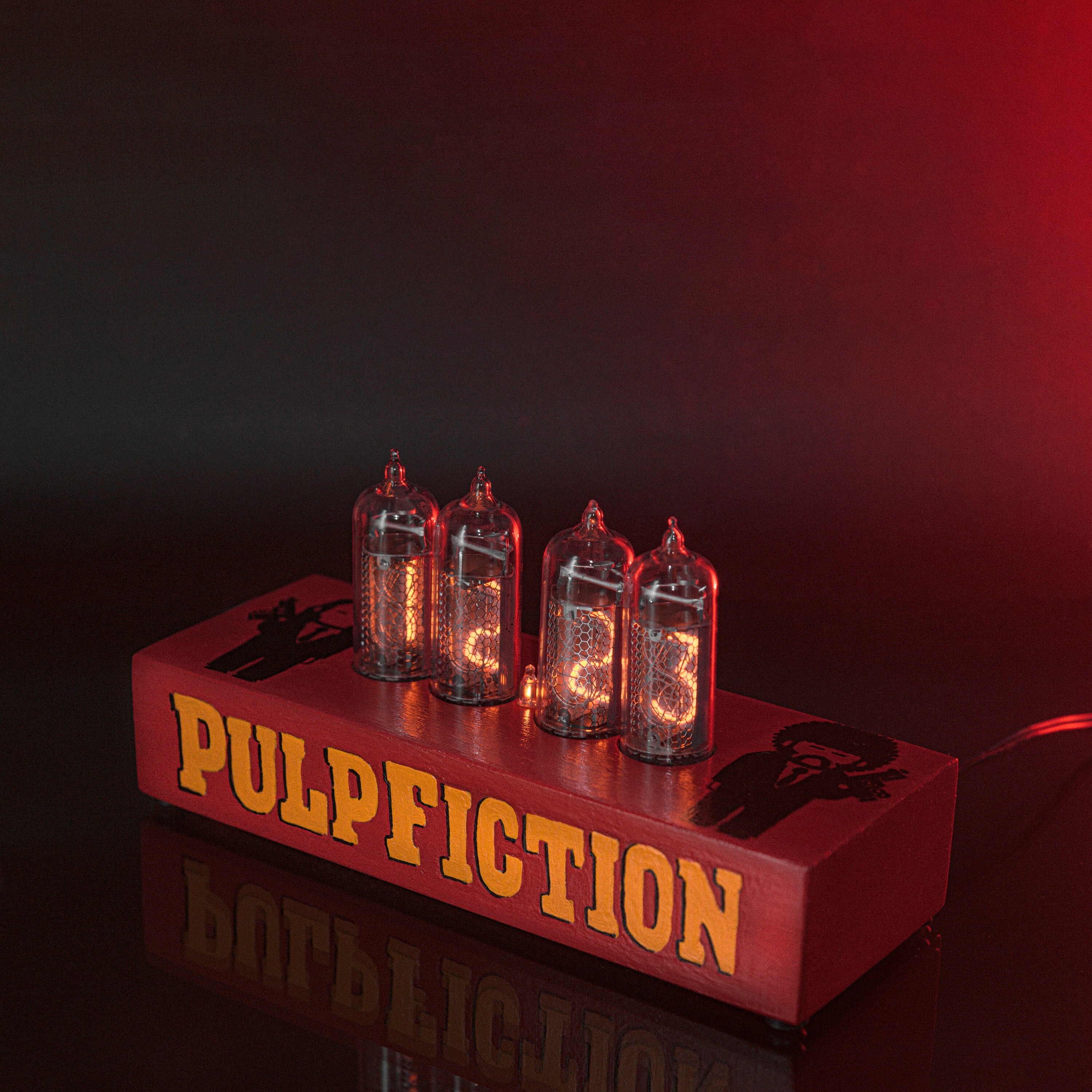 Handpainted Pulp Fiction Nixie Tube Clock with New and Easy Etsy