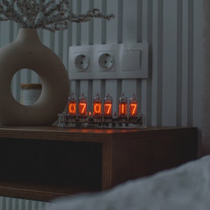 Authentic Nixie Tube Clock Replaceable Nixie Tubes Temperature Sensor Alarm Clock High Precision Made in Ukraine image 10