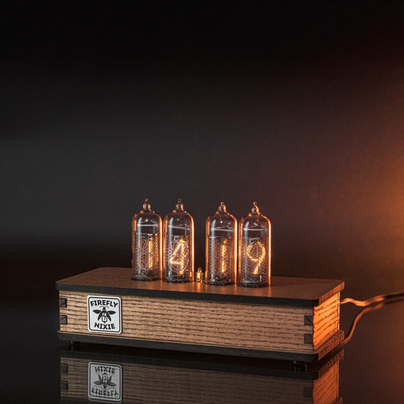 Desk & Shelf Clocks Home Home & Kitchen Nixie Tube Clock 4X IN14 Nixie