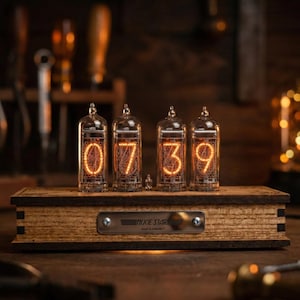 Reloj de tubo Nixie IN-14: sensor de movimiento, retroiluminación RGB, despertador, temperatura y humedad