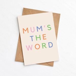 Mütter das Wort Muttertagskarte, alles Gute zum Muttertag, Mama Karte, wunderbare Mama