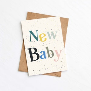 Tarjeta de nuevo bebé, nueva niña, nuevo niño, bienvenido pequeño, opción personalizada,
