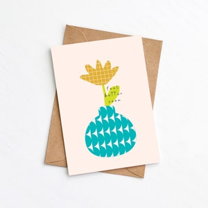 Carte Se sentir mieux bientôt, carte Bon rétablissement, floral, Je pense à vous, option d'envoi direct