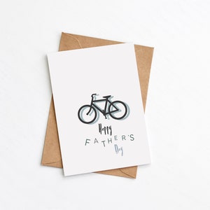 Cycling Father's Day Card, Bike Dad Card, Personalised Card, Bicycle Sporty, Plastic Free, Eco Friendly, Send Direct Option image 2