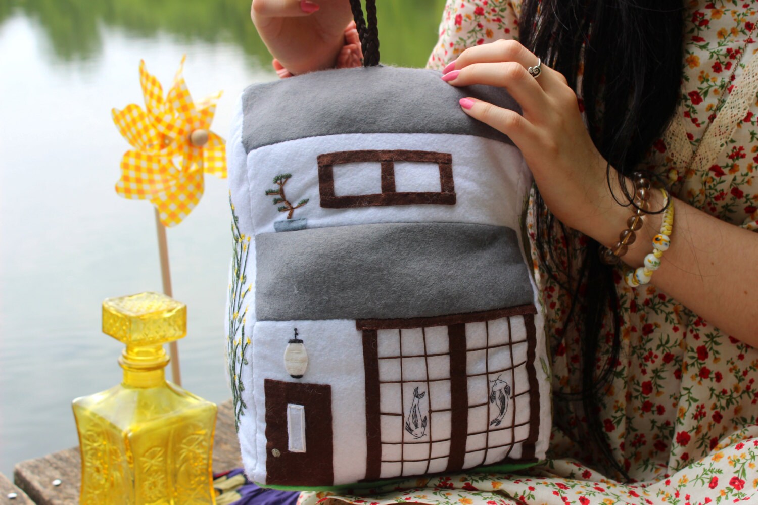 Maison Japonaise en Feutrine | Japanese House, in Felt