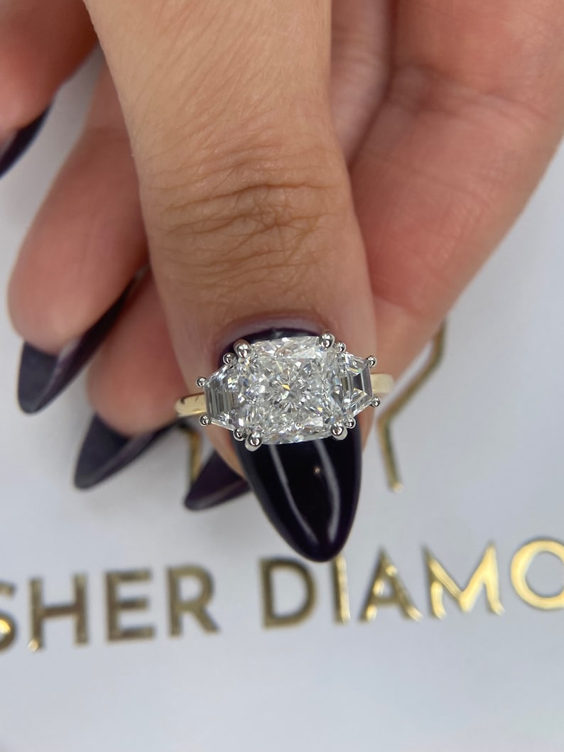 5 Carat E Color VVS2 Clarity IGI Certified Cushion Cut Lab Grown ...