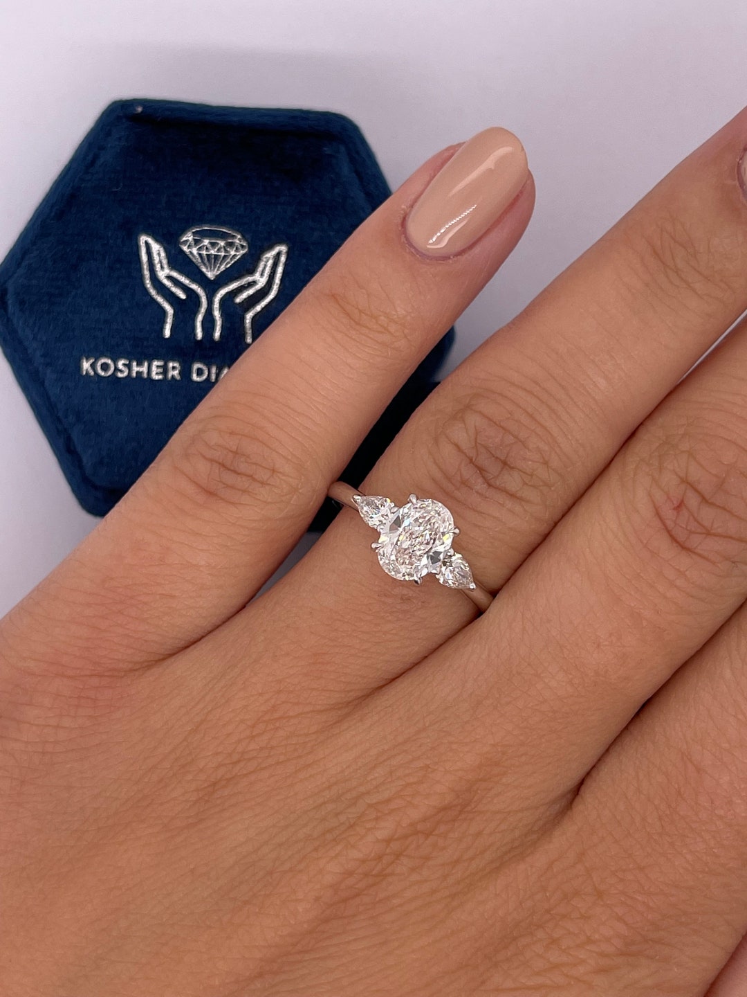 各1.00ct D-VVS2ツインズオーバルラボグロウンダイヤモンド（1