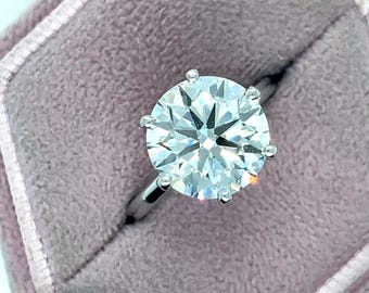 CLOSEOUT SPECIAL IGI Certified 4 Carat F Color VS1 Clarity