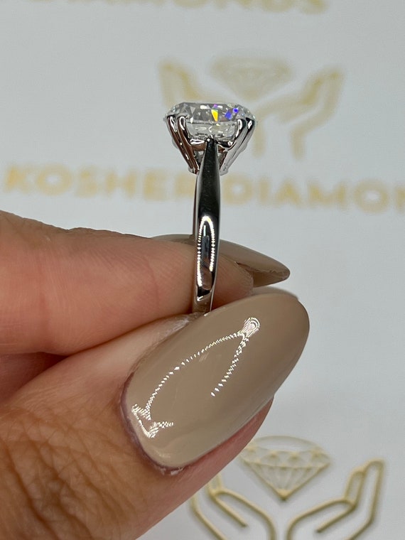 4.00 Ct Tw F/SI1 Round Brilliant Cut Diamond Men's Ring 14K