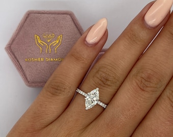 Rare D Color VVS1 Clarity IGI CERTIFIED Carat Marquise Cut