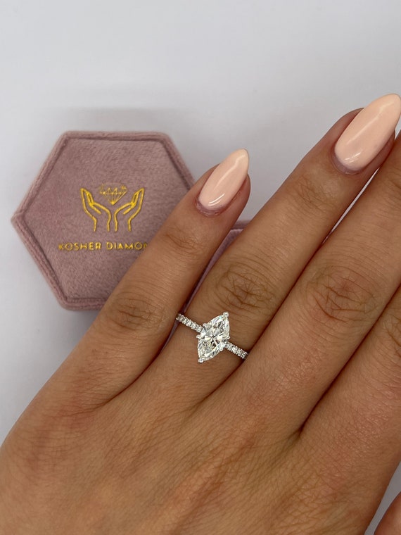 Rare D Color VVS1 Clarity IGI CERTIFIED 1.25 Carat Marquise