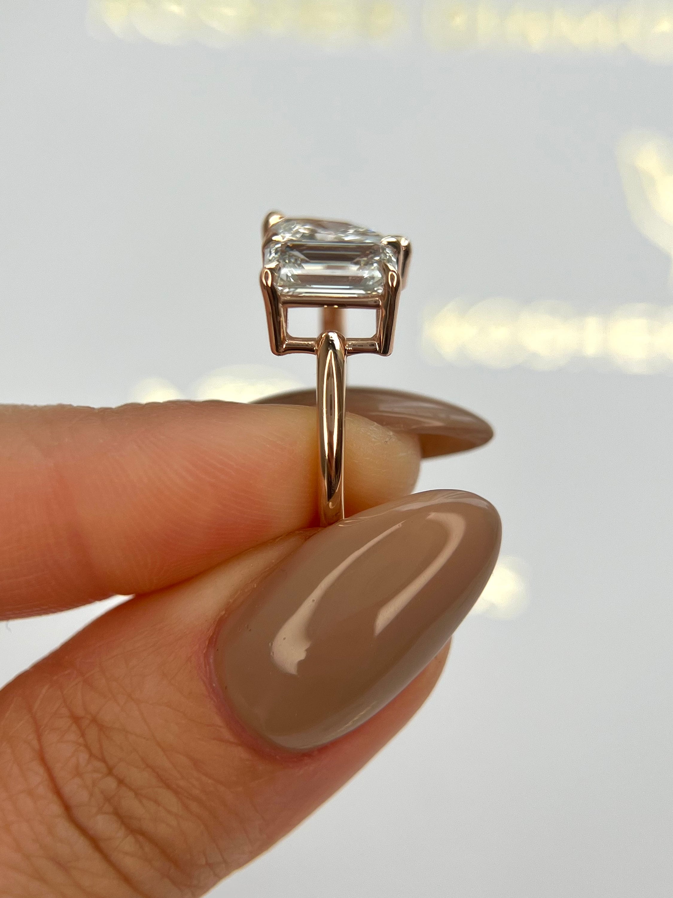 3カラット E/VVS2 IGI認定 マーキスカット+エメラルドカット ツー