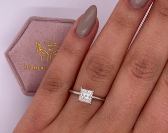 RARE VVS1 Clarity D Color Carat IGI CERTIFIED Princess Cut Lab