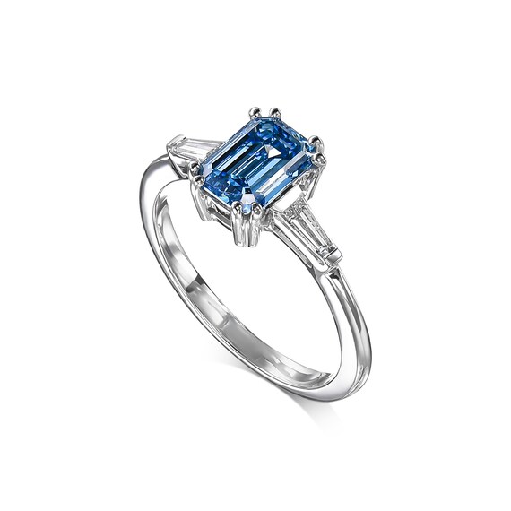 IGI Certified 1.3 Carat Total Fancy Vivid Blue VVS2 Lab Grown