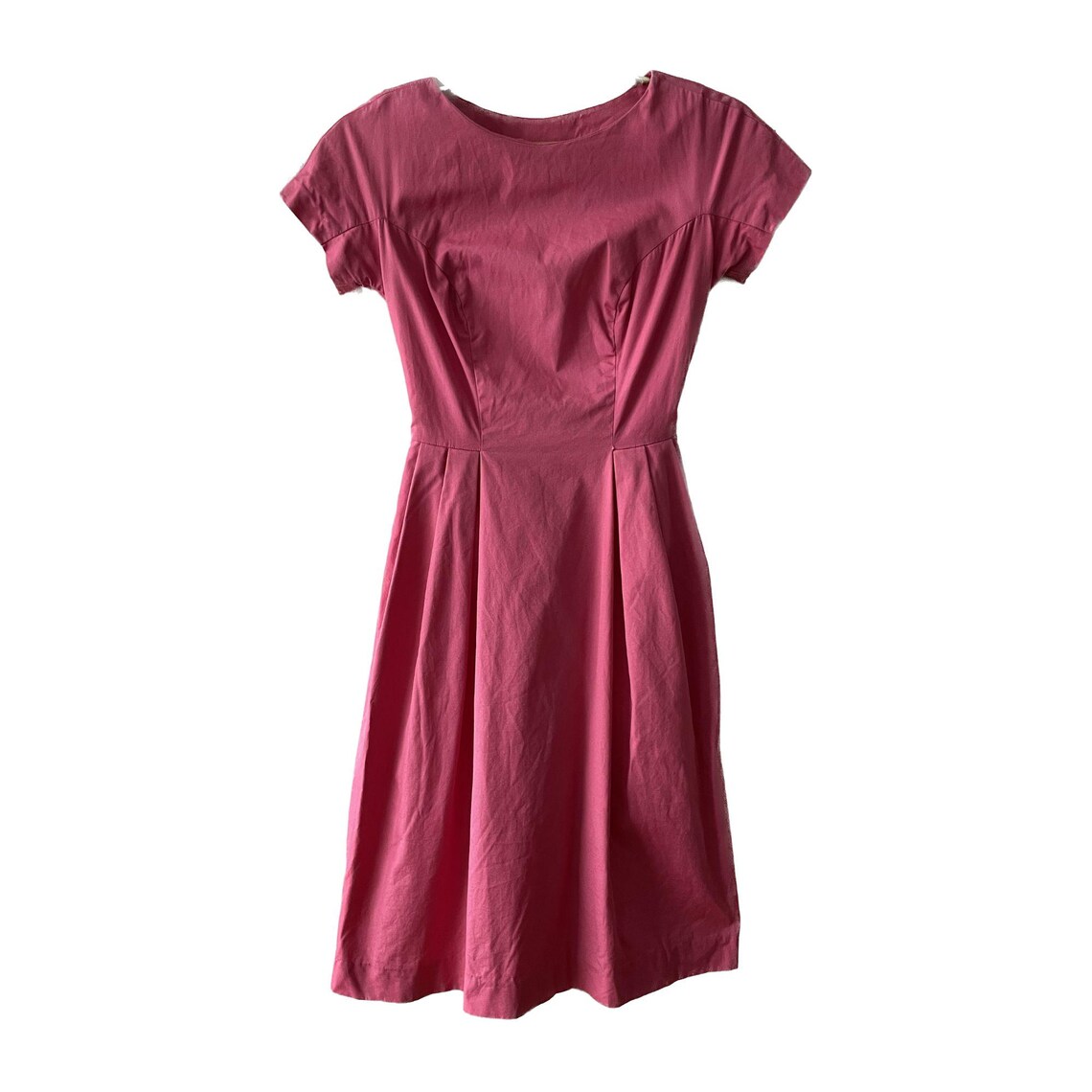 Vintage 1960s Pink A-Line Vintage Dress, Classic Feminine Style, Handpicked Curated Clothes, foto 1 di 5