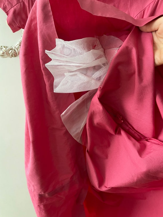 Pink Vintage A-Line Dress Feminine Retro Girly Cl… - image 9