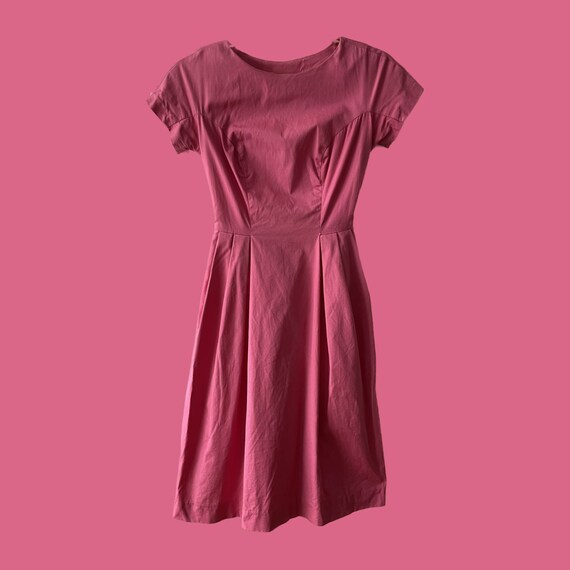 Pink Vintage A-Line Dress Feminine Retro Girly Cl… - image 2