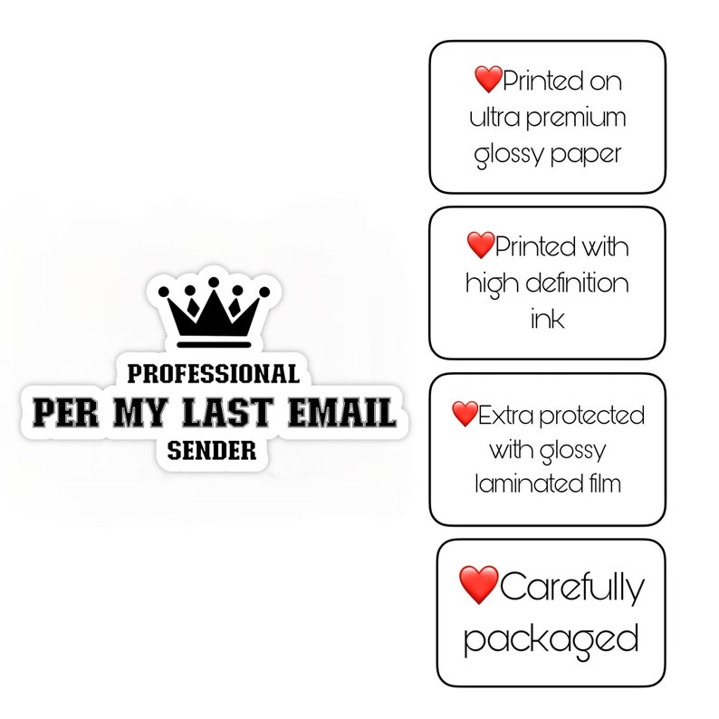 Per My Last Email Sticker Planner Laptop Sticker Funny Etsy