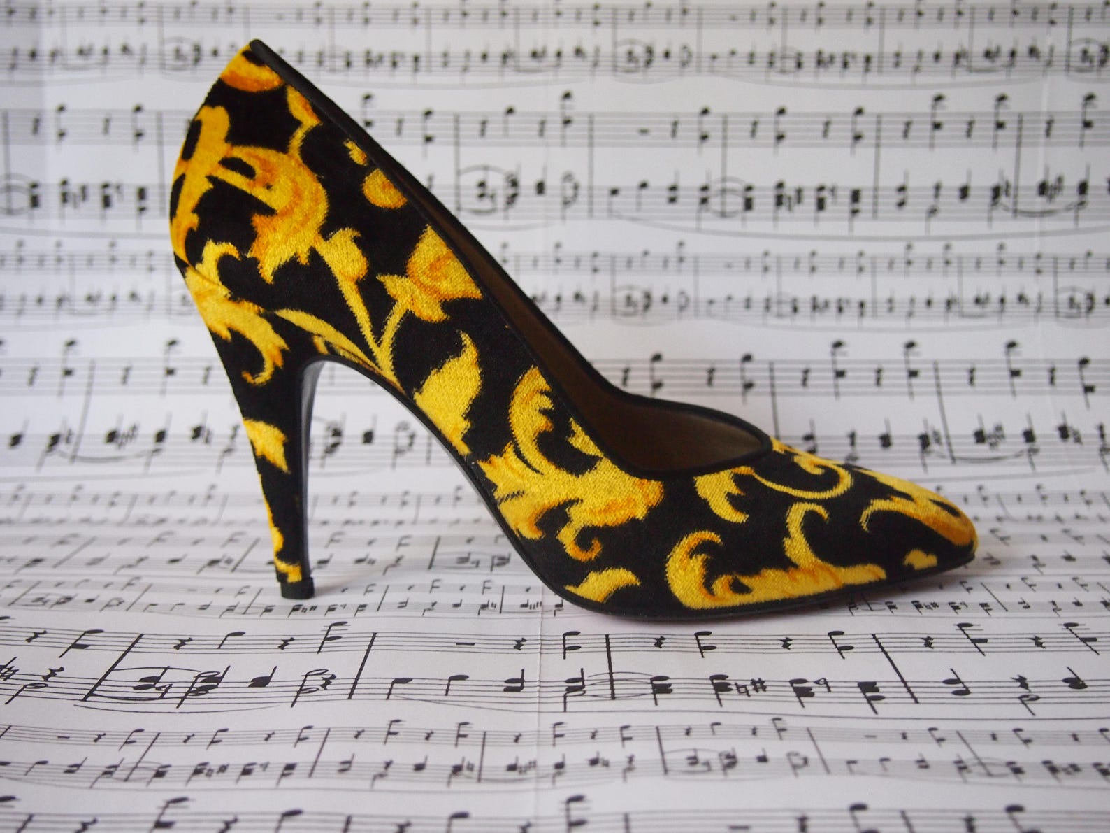 versace barocco heels