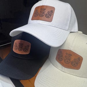 Navy Chief Leather Patch Hat