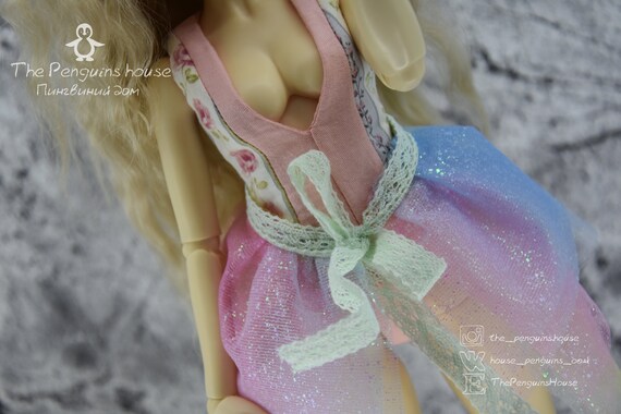 Clothing/Outfit for dolls BJD MiniFee: Body ( bodysuit ) + hat + skirt