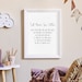 Let Them Be Little Wall Poem Wall Print, Oh Let Them Be Little, Nursery ...