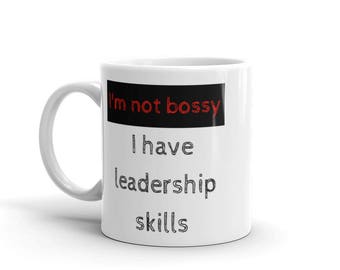 I'm not bossy coffee gift, Coffee Cup, Funny Coffee Mug, Coffee Mug, Glitter Coffee Cup, Funny Coffee Gift, Glitter Coffee Mug