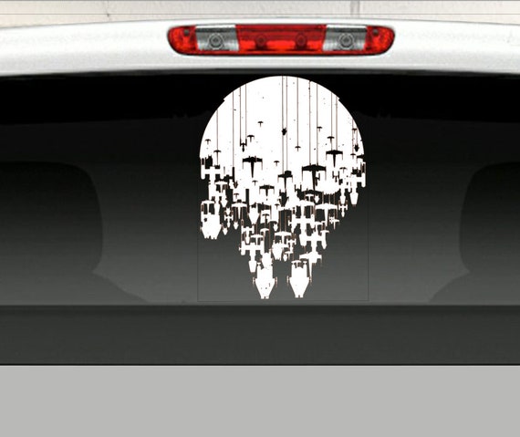 millennium falcon car decal