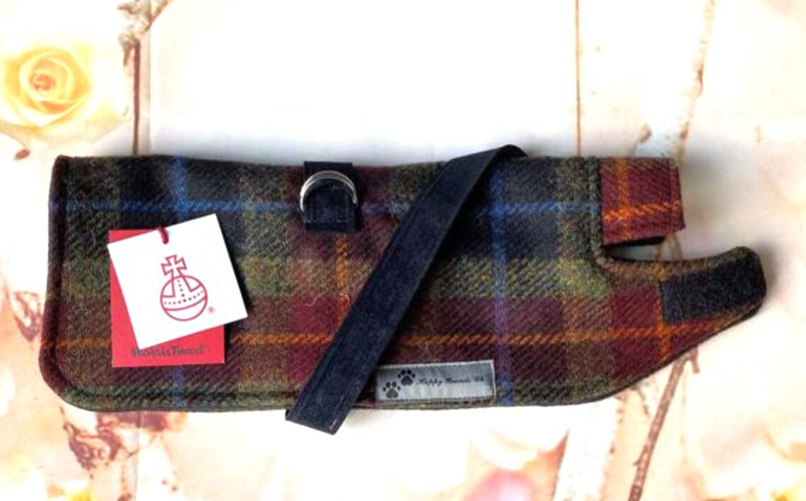 Dachshund Winter warm Dog Coat / Jacket Genuine Harris Tweed Etsy