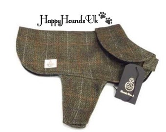Dog Hunter Green Luxury Harris Tweed Dog Coat/Jacket. Many Wools to Choose from!