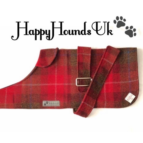 Harris Tweed Pink Passion Dog Coat / Jacket. Super Soft Fleece Etsy UK