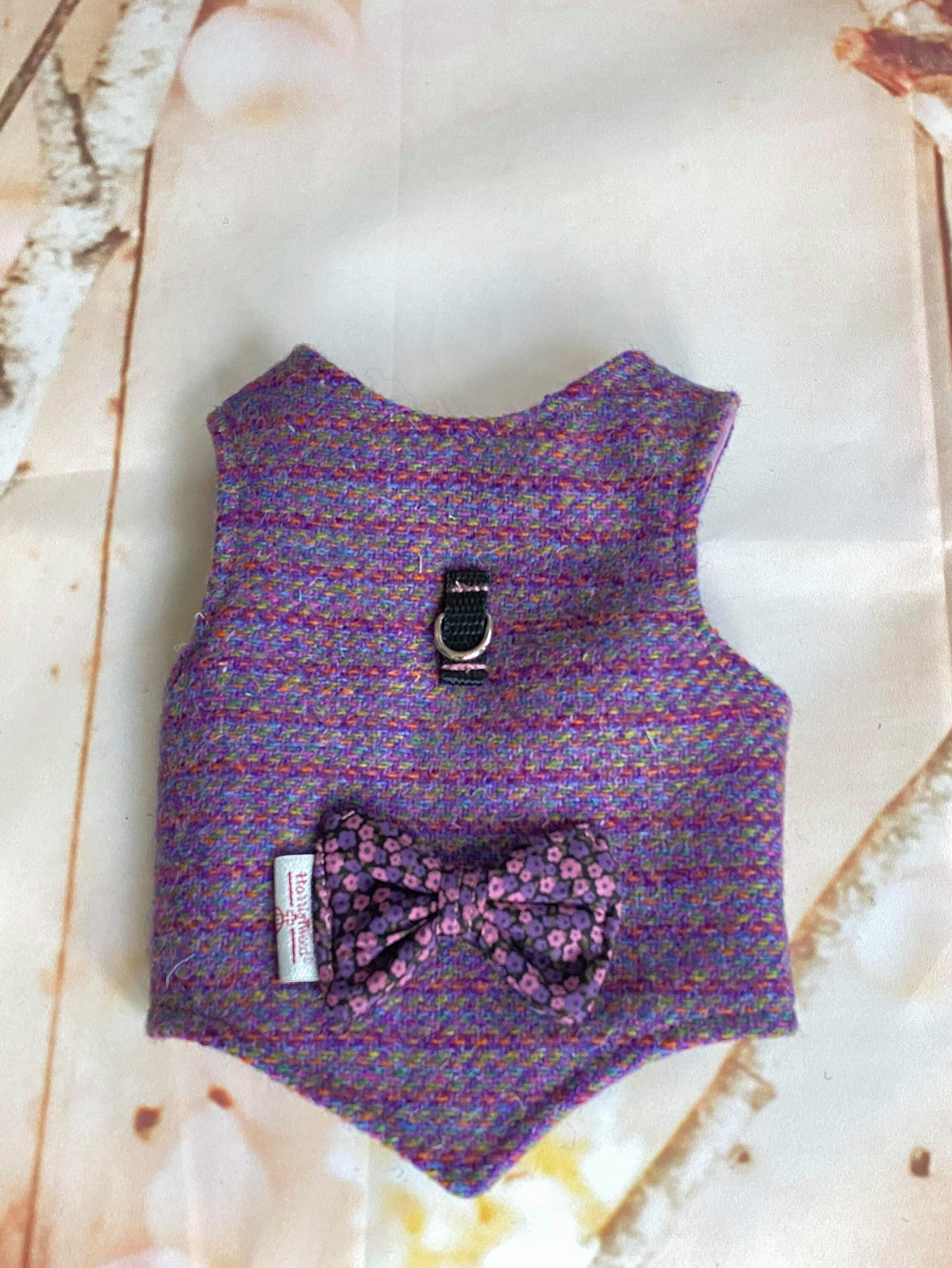 Cat & Kitten Walking Harness in A Range of Luxury Harris - Etsy