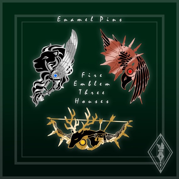 Fe3h Black Eagles Hard Enamel Pin Etsy