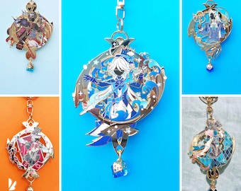 FONTAINE CHARAKTER: Genshin Visions Herz Pin Schlüsselbund