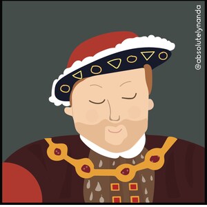 King Henry VIII Illustration for kids and teachers - Downloadable only.