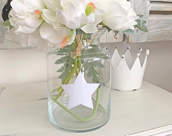 Apothecary-Style Glass Vase | Flowers vase | Star vase