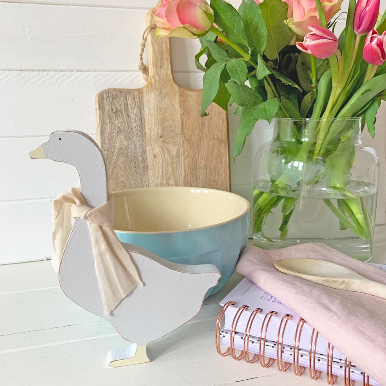 Home Accessories Wood Goose / Duck Kitchen Ornament Etsy