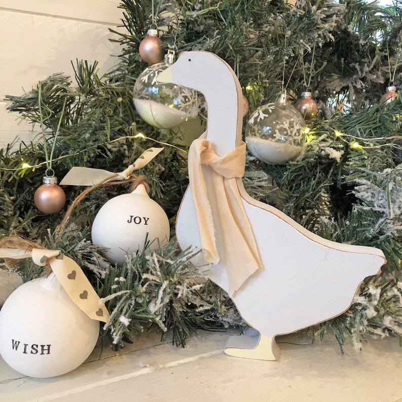 Home Accessories Wood Goose / Duck Kitchen Ornament Etsy