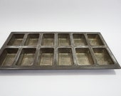 Commercial Industrial Baking Mini Loaf Pan, Chicago Metallic Mini Bread Pan, 12 Mini Loaf Pan, Restaurant Baking Pan, Heavy Duty Free Ship