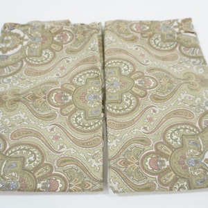 Ralph Lauren Pillow Shams, Colchester Green, Ralph Lauren 100% Cotton Standard Pillow Shams, Set of 2, RL Paisley Bedding, Free USA Ship
