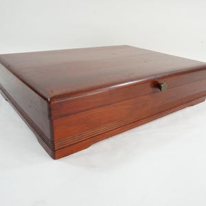 Flatware Chest, Silverware Box, Storage Cutlery Case, Silver Organizer Tray Set,  Wood Eureka Silver Storage Chest Free USA Ship