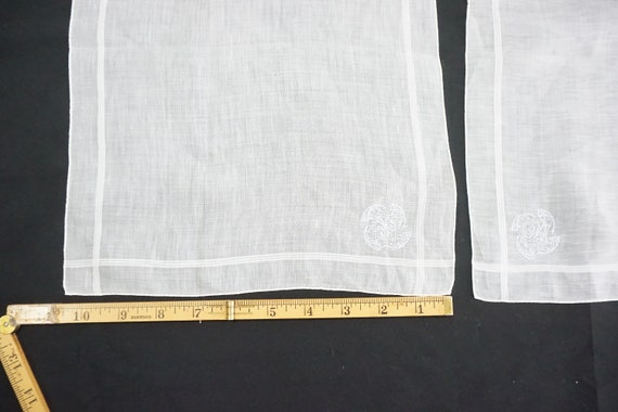 Antique Vintage Handkerchiefs, Linen Embroidered … - image 7