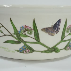 Portmeirion, Botanischer Garten, hergestellt in Großbritannien, Auflaufform, Porzellan-Blumenbackform, offene Schüssel, 7 3/4 "Durchmesser, Free USA Ship