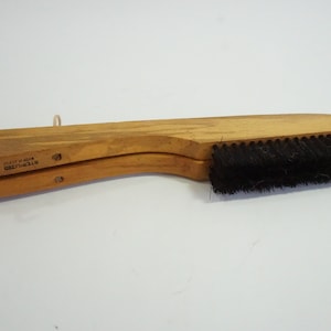 Folding Brush, Hanger Brush, Lint Bristle Brush, Vintage Cleaning Tool, Traveling Folding Hanger Brush, Sterilized Japan Brush Free USA Ship