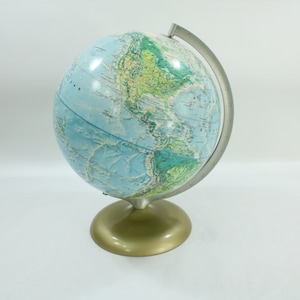 Globus, Tischglobus, Rand McNally World Portrait Globe 1970er-1980er Lehrglobus, Vintage-Lehrerglobus für Kinder, kostenloser Versand in die USA