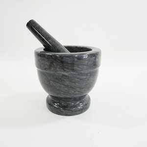 Marble Mortar and Pestle, Pestle, Pound Grind Mash Kitchen Tool, Utensil, Elegant Kitchen, Pestle Pestles Pestling RB435 Free USA Ship