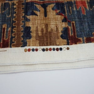 Monkwell Fabric Karima Cotton Southwest Design Indigo 100% | Etsy