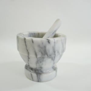 Marble Mortar and Pestle, Pestle, Pound Grind Mash Kitchen Tool, Utensil, Elegant Kitchen, Pestle Pestles Pestling RB434 Free USA Ship